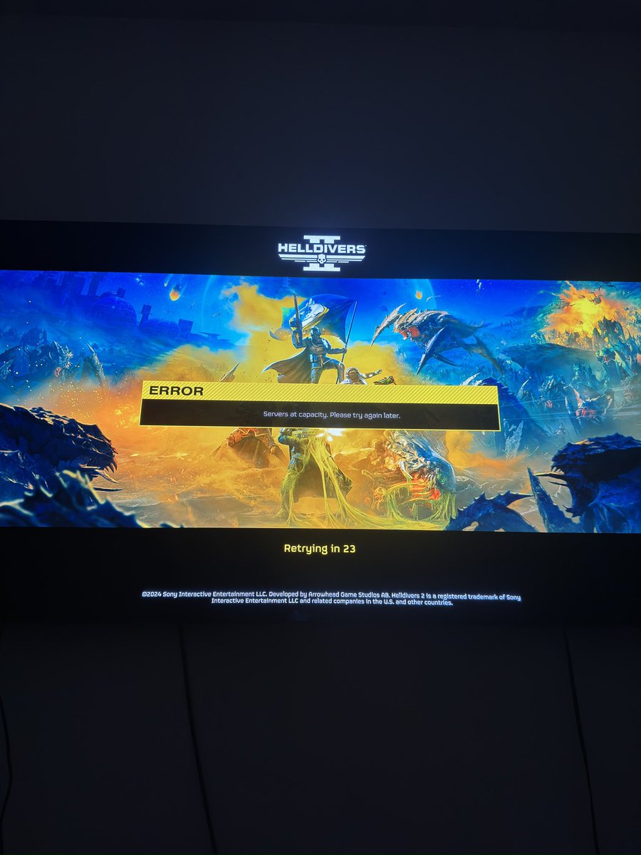 Shawns2Real's tweet photo. #HellDivers2 come on let me do bring the democracy down upon these b****** https://t.co/JUuEfSyNxT