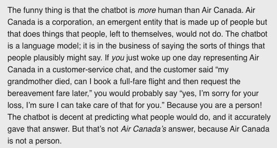 joshgans's tweet photo. Ahh Matt Levine. The right take. https://t.co/01lx20YV0B