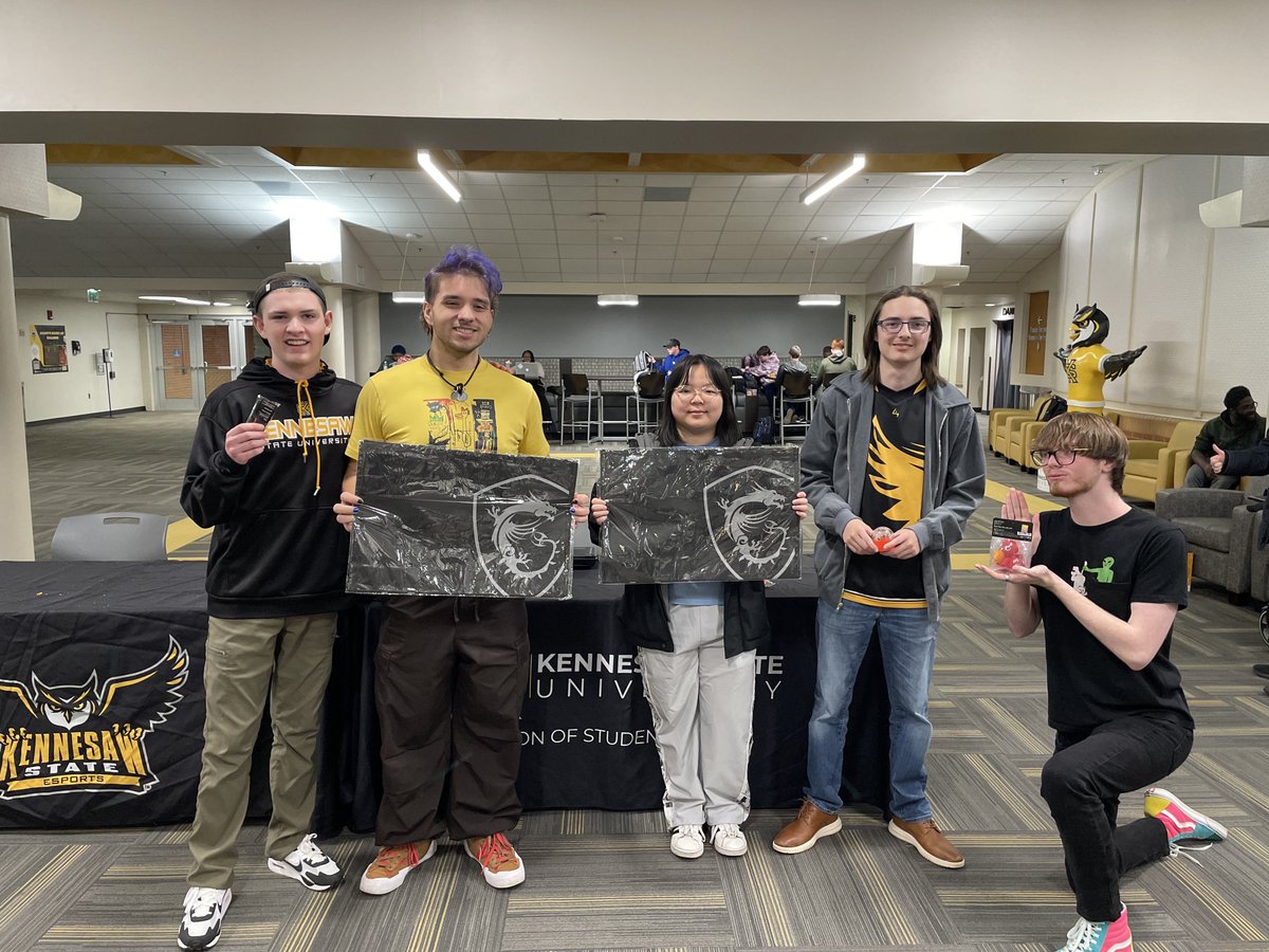 KSU Esports (@kennesawesports) on Twitter photo Thank you everyone for coming out and hanging with us for February's Game Night! 🦉
Massive thank you again to <a href="/msiUSA/">MSI Gaming USA</a> and <a href="/uconnect_app/">UconnectApp</a> for partnering up with us to give away some amazing prizes ❤️
We'll see you guys again soon...👀 Thank you everyone for coming out and hanging with us for February's Game Night! 🦉
Massive thank you again to <a href="/msiUSA/">MSI Gaming USA</a> and <a href="/uconnect_app/">UconnectApp</a> for partnering up with us to give away some amazing prizes ❤️
We'll see you guys again soon...👀
