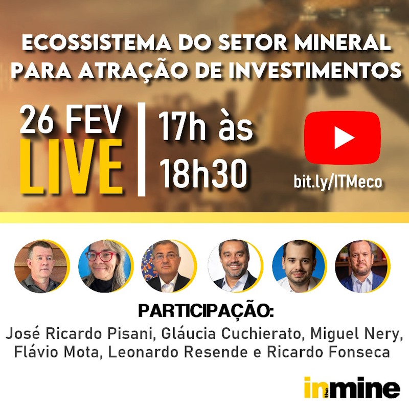 intheminet's tweet photo. Junto a um seleto grupo de especialistas nesses temas esperamos você no canal Youtube da revista In the Mine. Acesse https://t.co/M1xJeaIKde e ative sua notificação. Até lá! https://t.co/cUnqnV3f6G