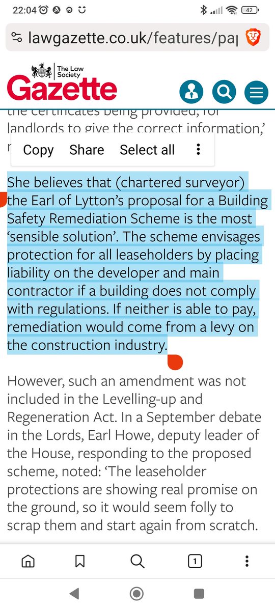 @EOCS_Official @cattwil @Lee4NED @michaelgove Time for government to implement lord Lytton's #BuildingSafetyRemediatiomScheme