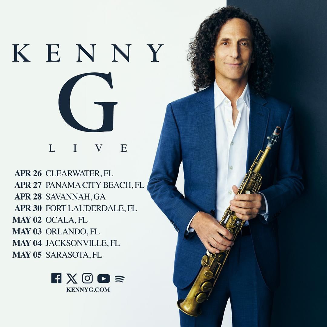 I have some new dates coming up in Florida and Georgia! Come see us in a city near you. Get tickets: kennyg.com/events