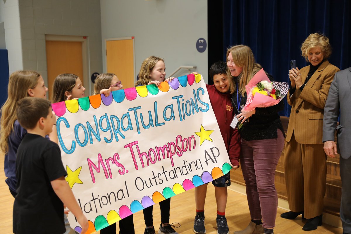 A HUGE congratulations is in order to our very own National Outstanding AP, Mrs. Thompson! We are so lucky to have you here at Thoroughgood, and even more proud to share how special you are with the rest of VA! Thank you for all that you do! <a href="/vbschools/">VBSchools</a>