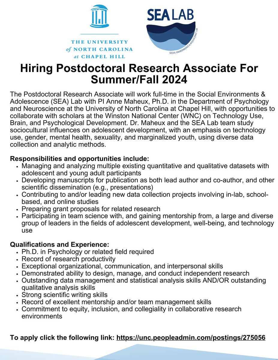 Social Environments & Adolescence Lab tweet media