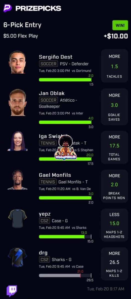 bbyPARLAY's tweet photo. Easy 💚 #GamblingCommunity https://t.co/47Xxjzn6cH