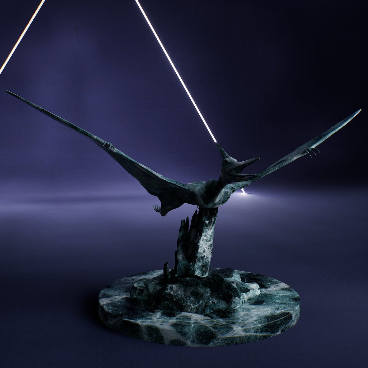 DigitalNAlive's tweet image. A fun and educating clip to watch by @Rainmaker1973 

The Pteranodon can also be found in our upcoming collection 🧬

#NFTs  #workinprogress #3dart #NFTCollection #art