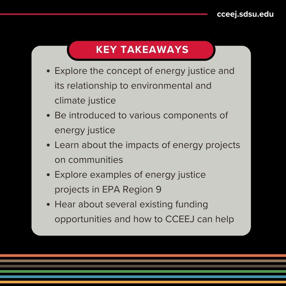 Join us on March 1st for our Energy Justice webinar! Use the link below to sign up before next week! 
⚡⚖️🌴

ow.ly/heIb50QFW9h