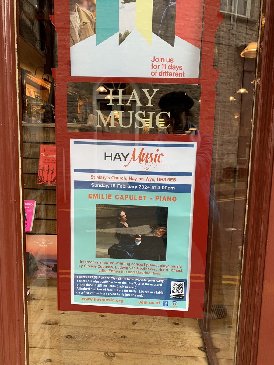 Had a wonderful time in Wales giving a piano recital for Hay Music in the world's most literary town, Hay-on-Wye, famous for its many bookshops, book festival &amp; concerts! Music by Beethoven, Debussy, Ravel, Tomasi &amp; a world premiere by <a href="/LithaEfthymiou/">Litha Efthymiou</a>! 

Photos by Steve Jones