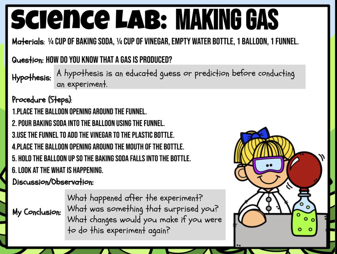 Lauren Eisenman (@miss_eisenman) on Twitter photo Today, we used a solid and a liquid to create a gas inside of a balloon! 🧪🎈#SpartanLegacy Today, we used a solid and a liquid to create a gas inside of a balloon! 🧪🎈#SpartanLegacy