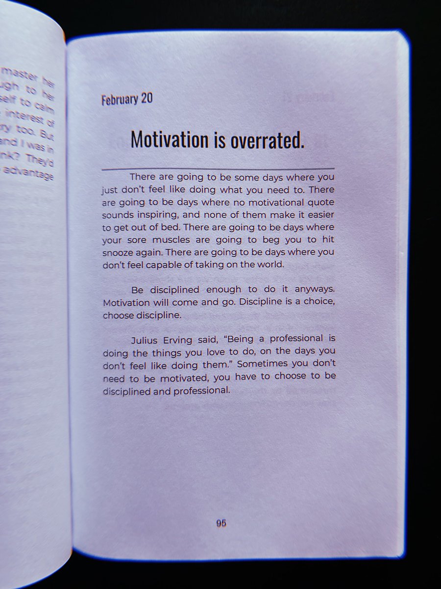 Motivation is overrated. #DailyWisdom