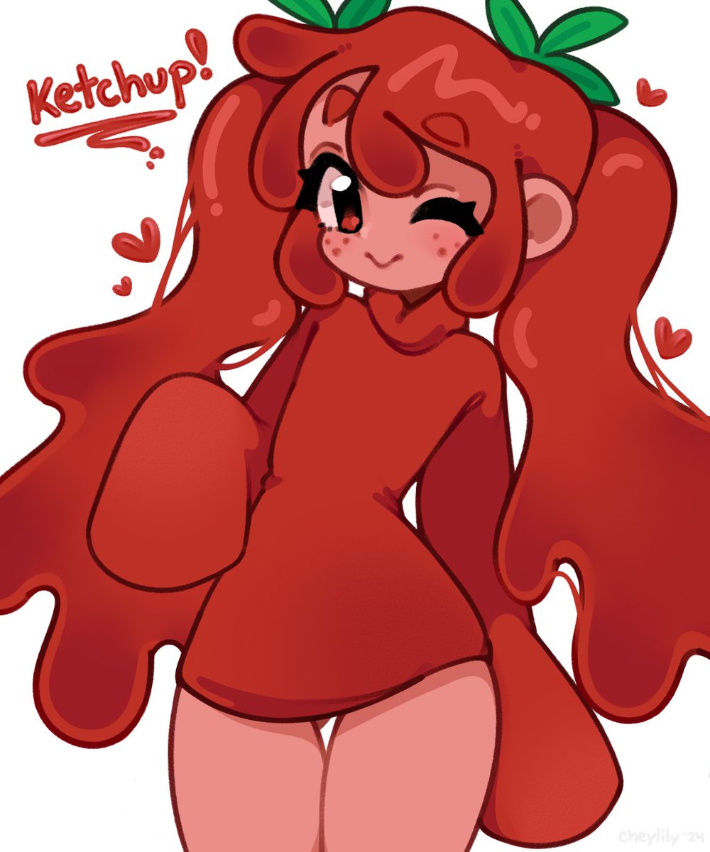 late bday gift! ketchup for @sheepiu 🍅