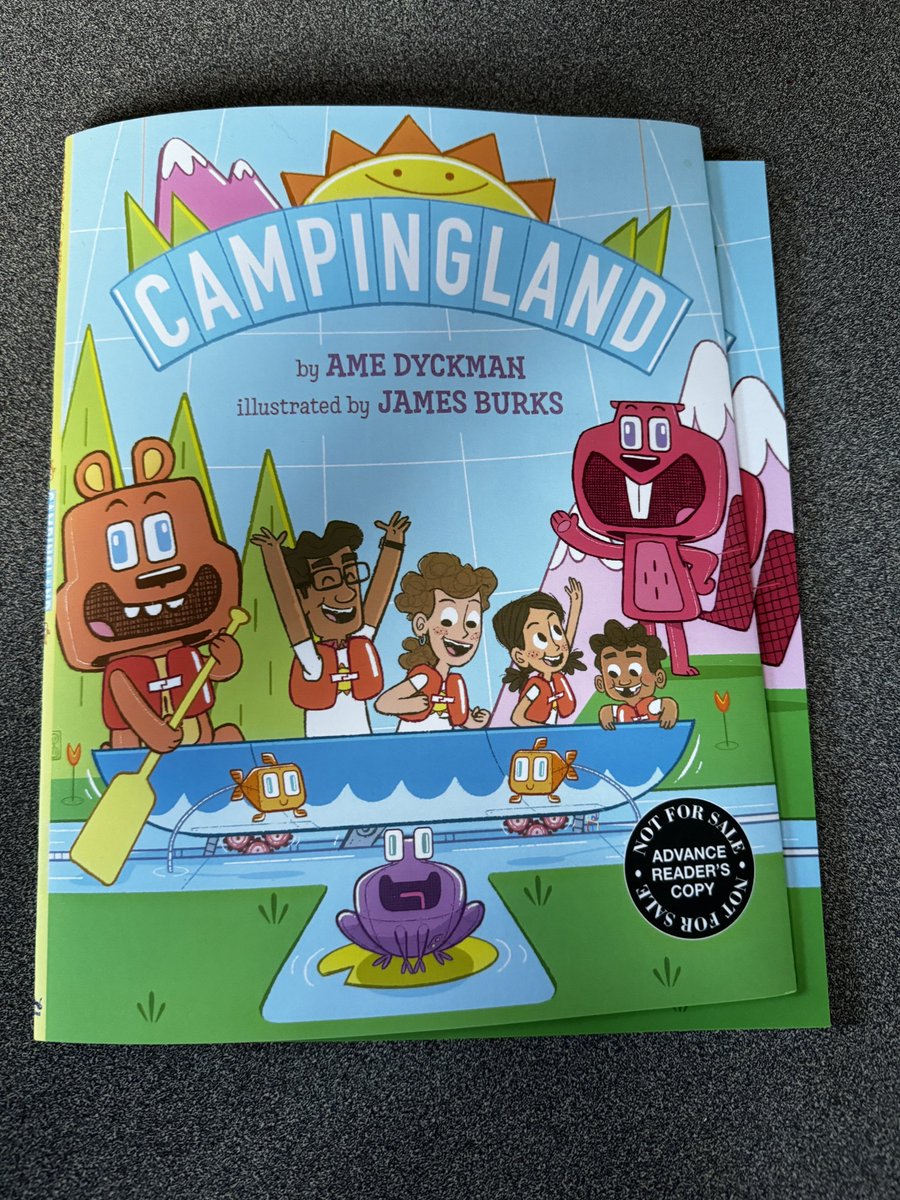 Campingland by Ame Dyckman and James Burke is SO MUCH FUN, and I think a lot of families are going to be able to relate to this one. #bookaday