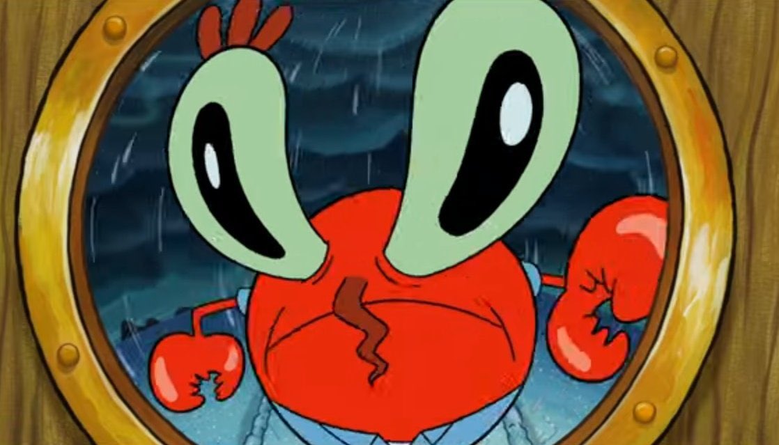 PausedSponge's tweet image. Favorite Krabs frames
