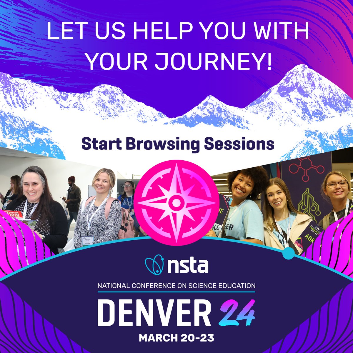#NSTASpring24 Denver is savvy speakers, spectacular sessions, super share-a-thons, stupendous professional learning, a sensational Expo Hall, in a superb city, with something special for every #science &amp; #STEM educator. Register: bit.ly/3I3cO42. #NSTA #scied