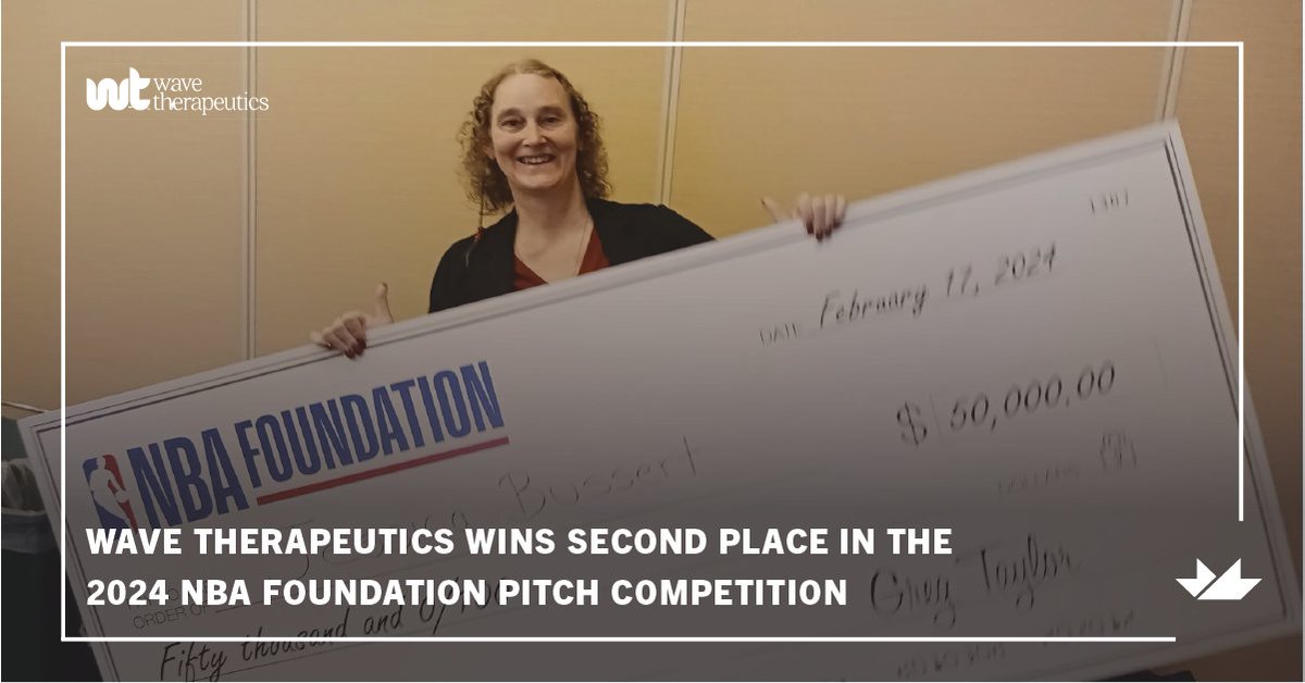 mHUBChicago's tweet photo. Congratulations to mHUB portfolio company, Wave Therapeutics, on their $50,000 Second Place Win at the 2024 NBA Foundation Pitch Competition!

https://t.co/Rdk1DaYFSj
#mHUBMemberMilestones #medtech #medtechstartup #entrepreneurship #hardtech #startup #hardtechstartup #startuplife https://t.co/BvcJhBeTp0
