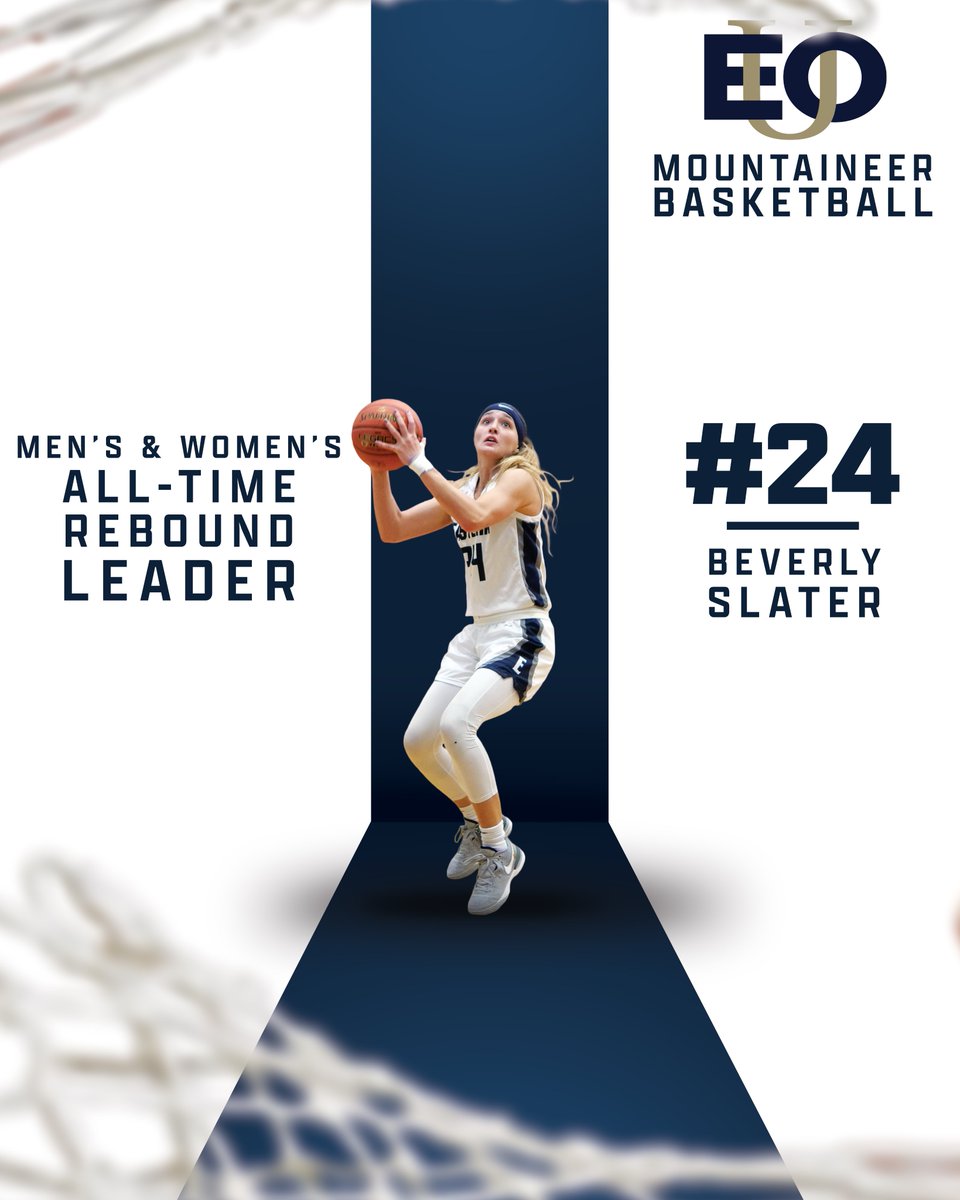 𝙈𝙊𝙎𝙏 𝙍𝙀𝘽𝙊𝙐𝙉𝘿𝙎 𝘼𝙇𝙇-𝙏𝙄𝙈𝙀

In case you didn't hear, Beverly Slater became the all-time rebound leader for men's and women's basketball on Friday night!

#MountUp | #EOUwbb