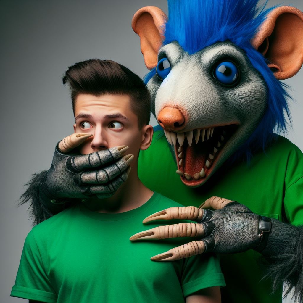 darinhandgagboy's tweet photo. Blue Mohawk Humanoid Ratman Glovegag A Human Men’s #rat #rats #ratman #ratmen #ratmanglovegag #gloveovermouth #GOM #evilratman #humanoid #humanoids #🐀 #rat🐀 #glovegag #glovegagging #gagged #glovegagged #glovegagfetish #glovegags #gaggedguys #glovegagmen #gloveson #punkman #💙 https://t.co/k9Wm6J8r6S