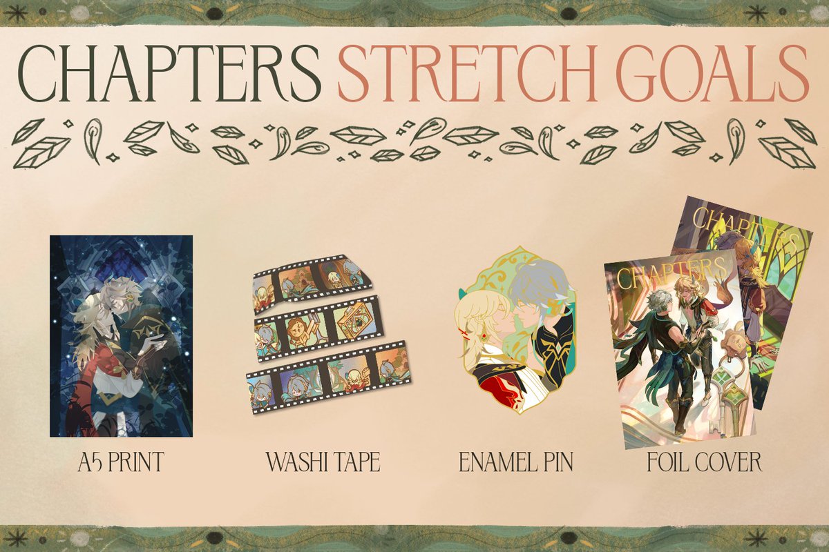 【 STRETCH GOAL #4 UNLOCKED 】 🌱 We are so thrilled to announce that all four of our stretch goals have been met! All physical zines will now be even more beautiful with foil on their covers! 🏛 Preorders are open until March 15th, 2024! 【 #haikaveh 】