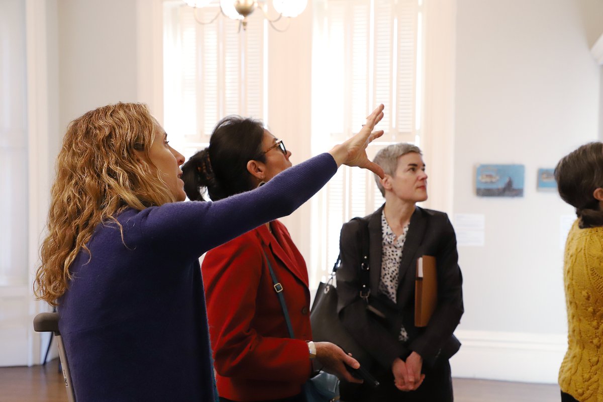 JAHHM's tweet photo. We had so much fun hosting @NEHchair , Shelly Lowe, &amp; NEH Program Officer, Jill Austin, on Valentine's Day! We felt the love in conversation with the UIC community, in collaboration with @ILhumanities . https://t.co/CsVuy9FRkO