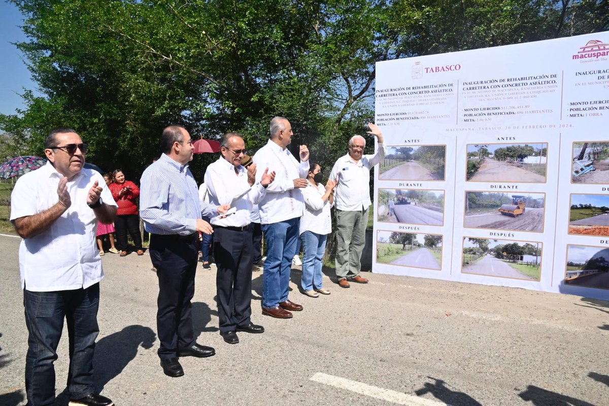 cmmerino's tweet photo. ✓ Rehabilitación de carretera con concreto asfáltico Ra. Unión y Libertad a Chiquiguao 1ra. Sección, 0+000 al 2+860 km, con un monto de inversión de 11 millones 306 mil 452 pesos. https://t.co/CiRMBosFOs