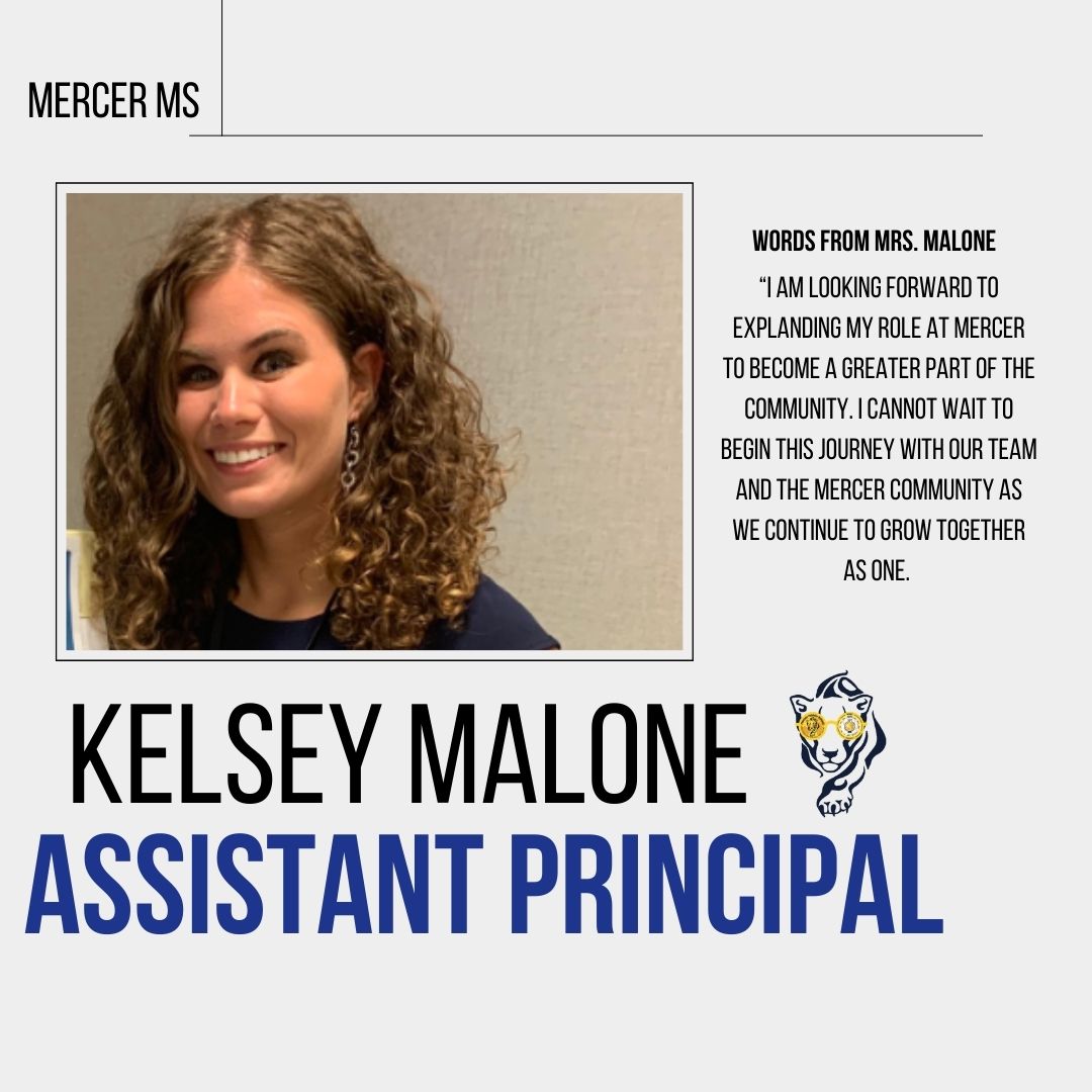 Welcome Mercer's New Assistant Principal!
