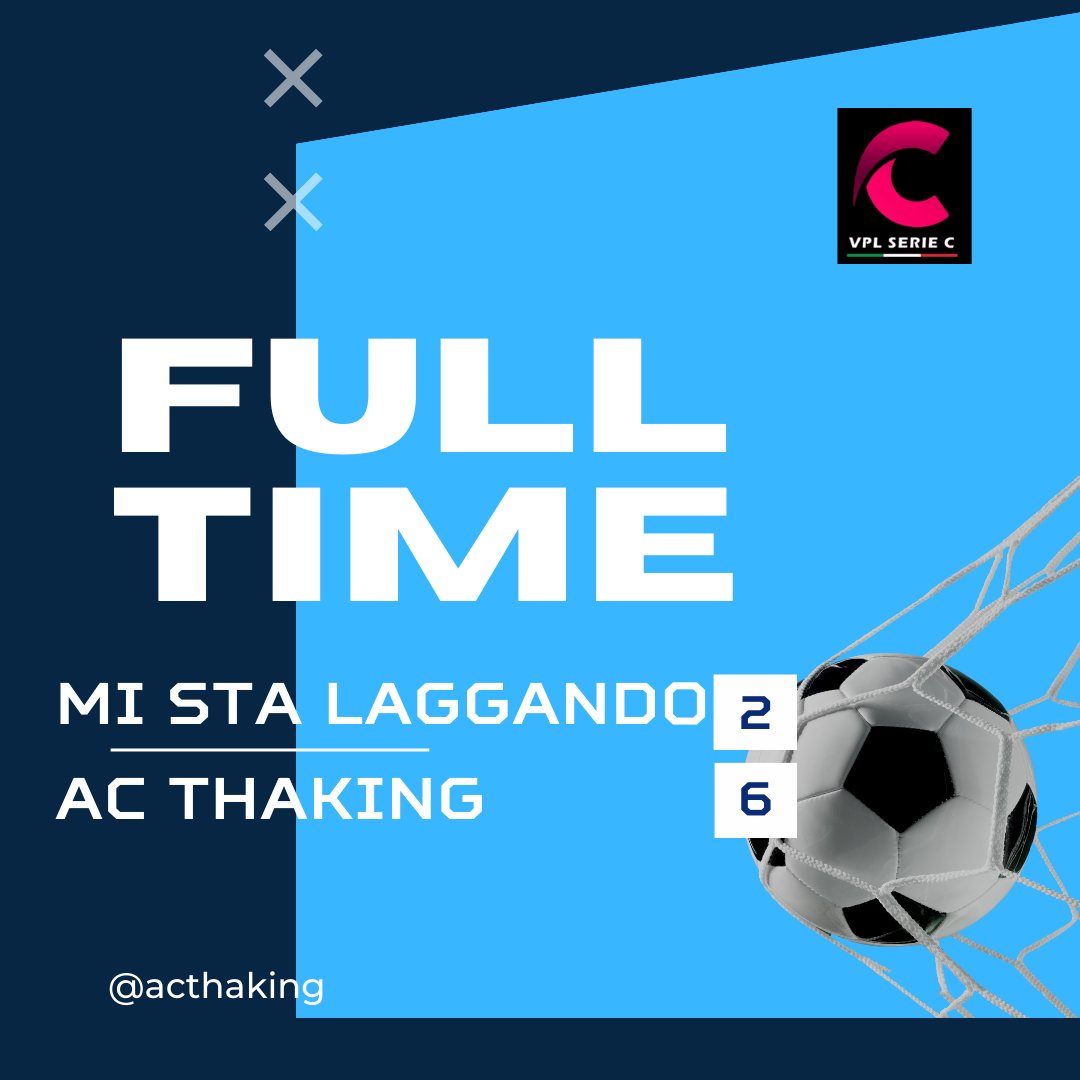 acthaking's tweet image. Mi Sta Laggando - AC thaking risultato finale
@VPLItaly

Serie C
@QuiVPL

#FC24
