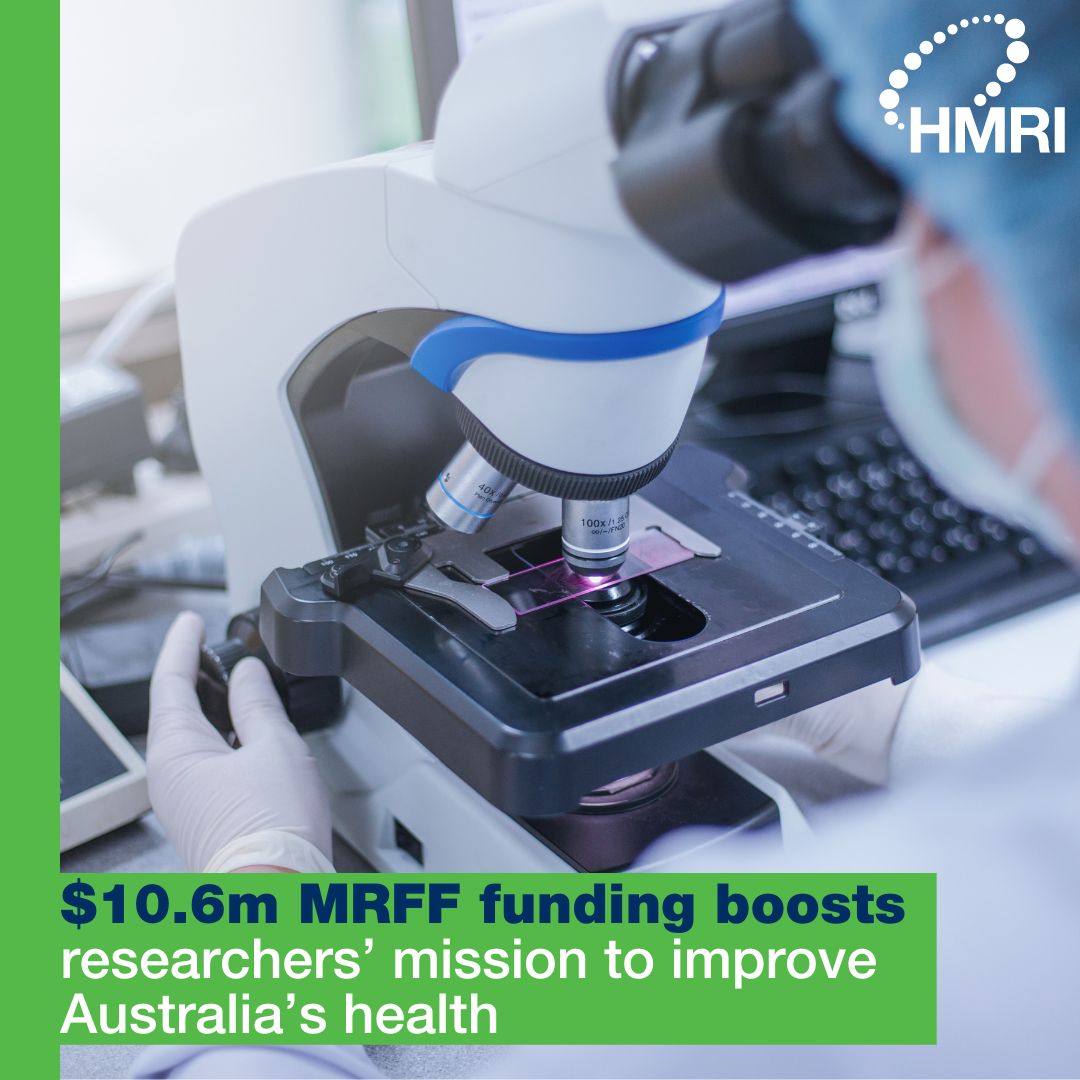 Hunter Medical Research Institute (HMRI) (@hmriaustralia) on Twitter photo More grant success for our medical researchers here in the Hunter, with 7 teams awarded over $10.3m in MRFF funding. Congrats <a href="/nessmcd/">Vanessa McDonald</a>, <a href="/vemurphy/">Vanessa E Murphy</a>, Dr Simon Deeming, <a href="/ElissaElvidge/">Dr Elissa Elvidge</a>, Dr Anoop Enjeti, Dr Bree Hobden, <a href="/NicoleKNathan/">Nicole Nathan</a> and teams! Learn more 👉 bit.ly/3UNSr2v More grant success for our medical researchers here in the Hunter, with 7 teams awarded over $10.3m in MRFF funding. Congrats <a href="/nessmcd/">Vanessa McDonald</a>, <a href="/vemurphy/">Vanessa E Murphy</a>, Dr Simon Deeming, <a href="/ElissaElvidge/">Dr Elissa Elvidge</a>, Dr Anoop Enjeti, Dr Bree Hobden, <a href="/NicoleKNathan/">Nicole Nathan</a> and teams! Learn more 👉 bit.ly/3UNSr2v