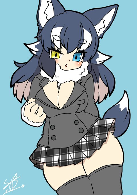 久しぶりのタイリクオオカミ先生
今4頭身ぐらいだけどこれくらいでも良いのかもね
(けものフレンズ) 