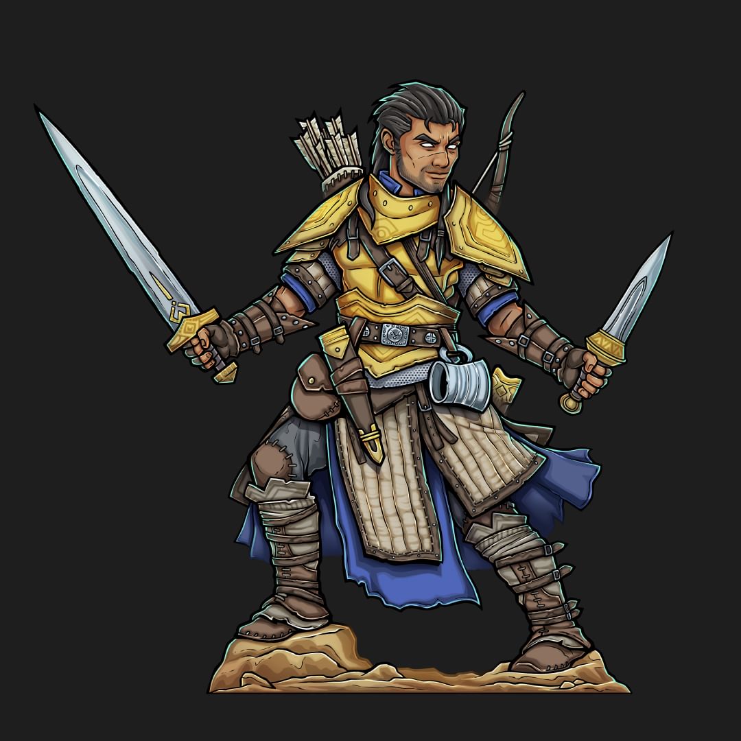 Valeros is here to save the day! #Pathfinder #dnd #Iconics #fantasy #RPG  #TTRPG, image size:1080x1080