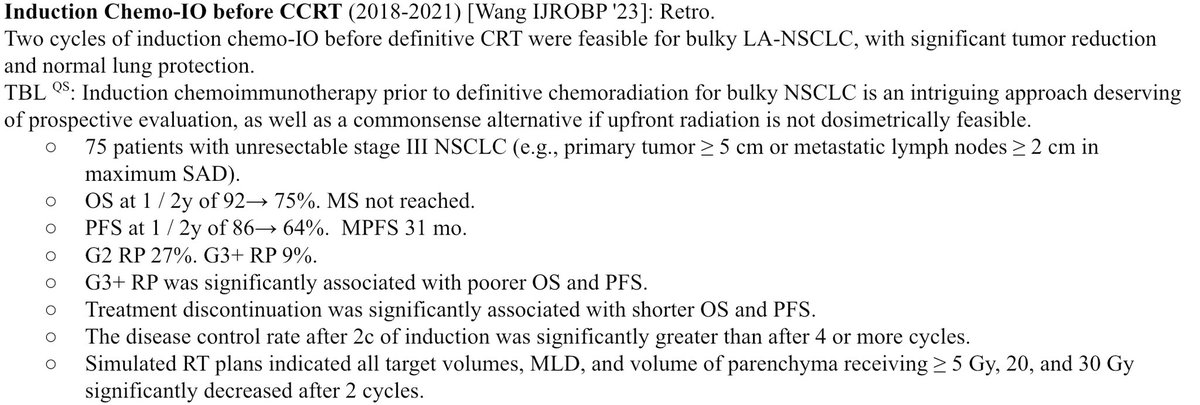 @dschan02 @AcceleratorsRO Yes, I’d love to see more consolidative trials! I’ve seen amazing responses to NAC-ICI for humongous unresectable stage IIIs with extensive ❤️ abutment. It is a bit unsettling w/o prospective data, but at least there is some data supporting this approach. pubmed.ncbi.nlm.nih.gov/36623605/