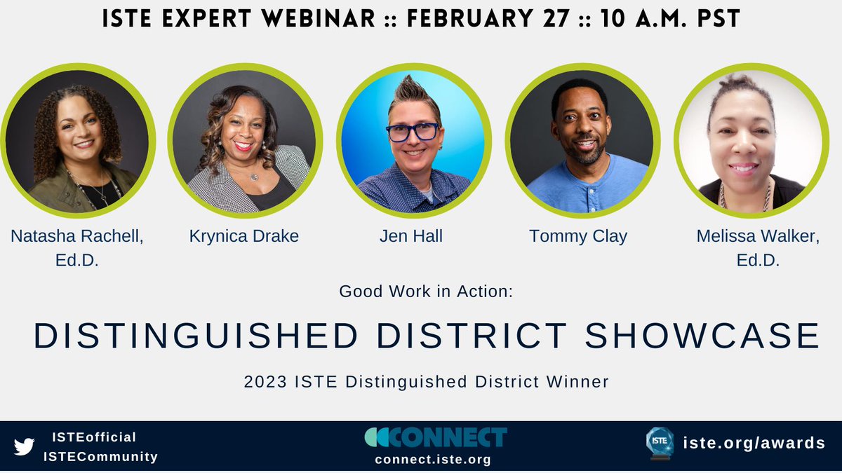 apsitnatasha's tweet photo. So extremely honored to share the AMAZING work that our department does to impact teachers and students! 
Our PHENOMENAL Digital Learning Specialists and I are excited to engage with all of you!  Join us!  

February 27th at 1pm EST!  
Register here: https://t.co/VUzDLY9ZXr https://t.co/E0tut4cclk