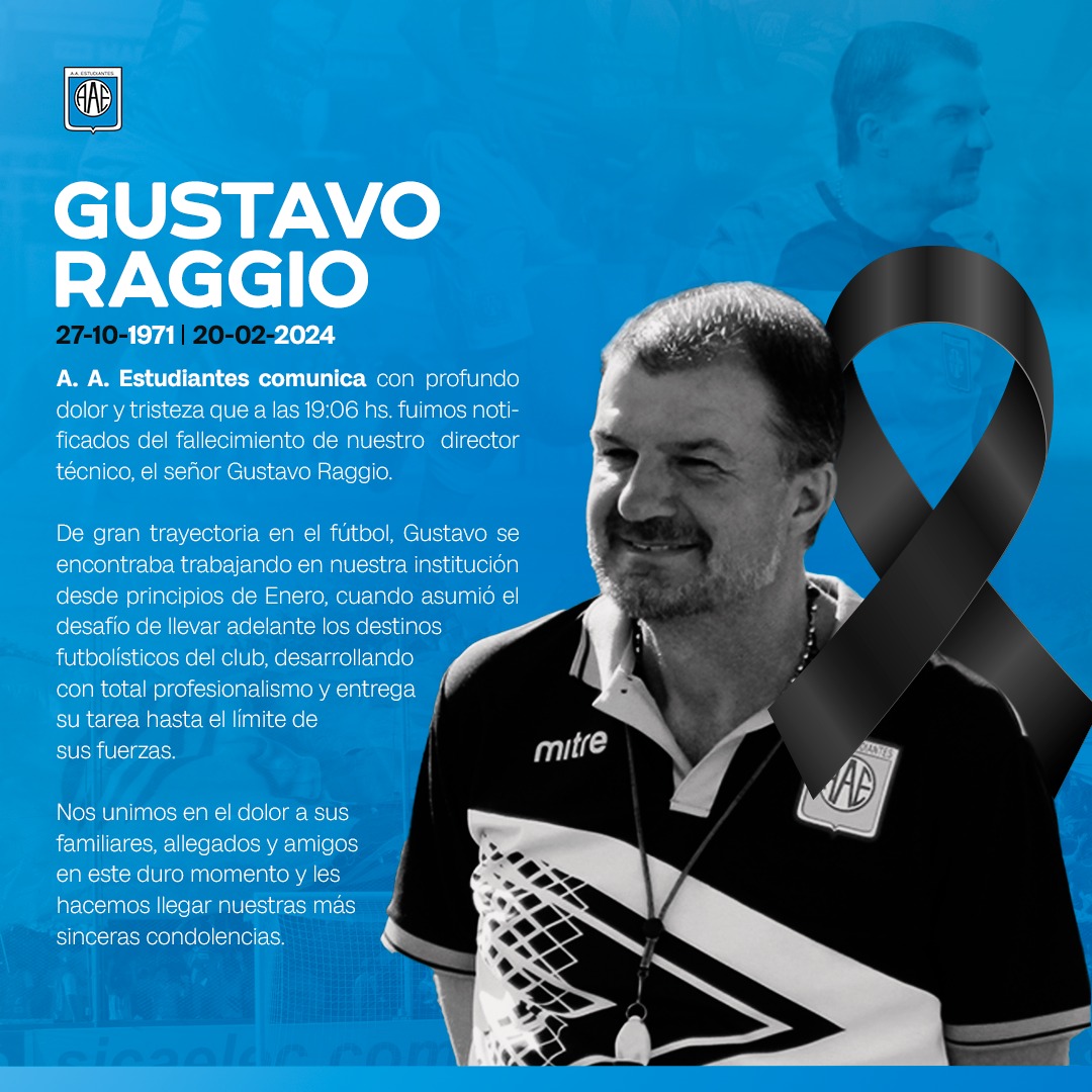EstudiantesRio4's tweet photo. Hasta siempre Gustavo... https://t.co/0R4owicuol