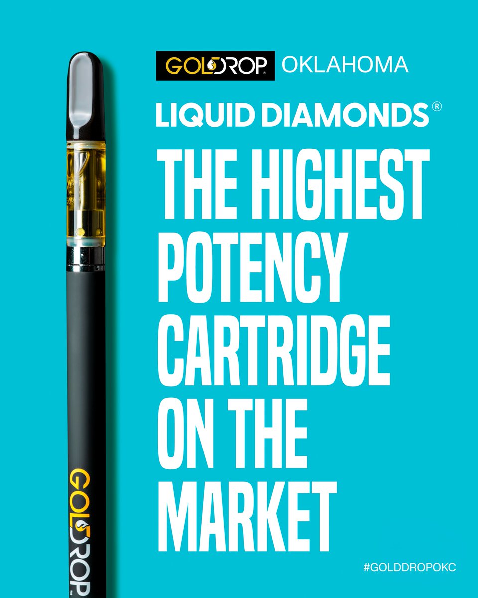 golddropca's tweet photo. LIQUID DIAMONDS ®
Using #THCa Diamonds to create the purest cannabis oil, #GoldDropCo has developed a cartridge like no other. Combining our Liquid Diamonds® with strain-specific terpenes, this cart has a flavor and hit of dab!!

We use NO ADDITIVES & NO DISTILLATE, giving the cart the flavor, purity, and potency you would expect from GoldDrop®. Try us today....