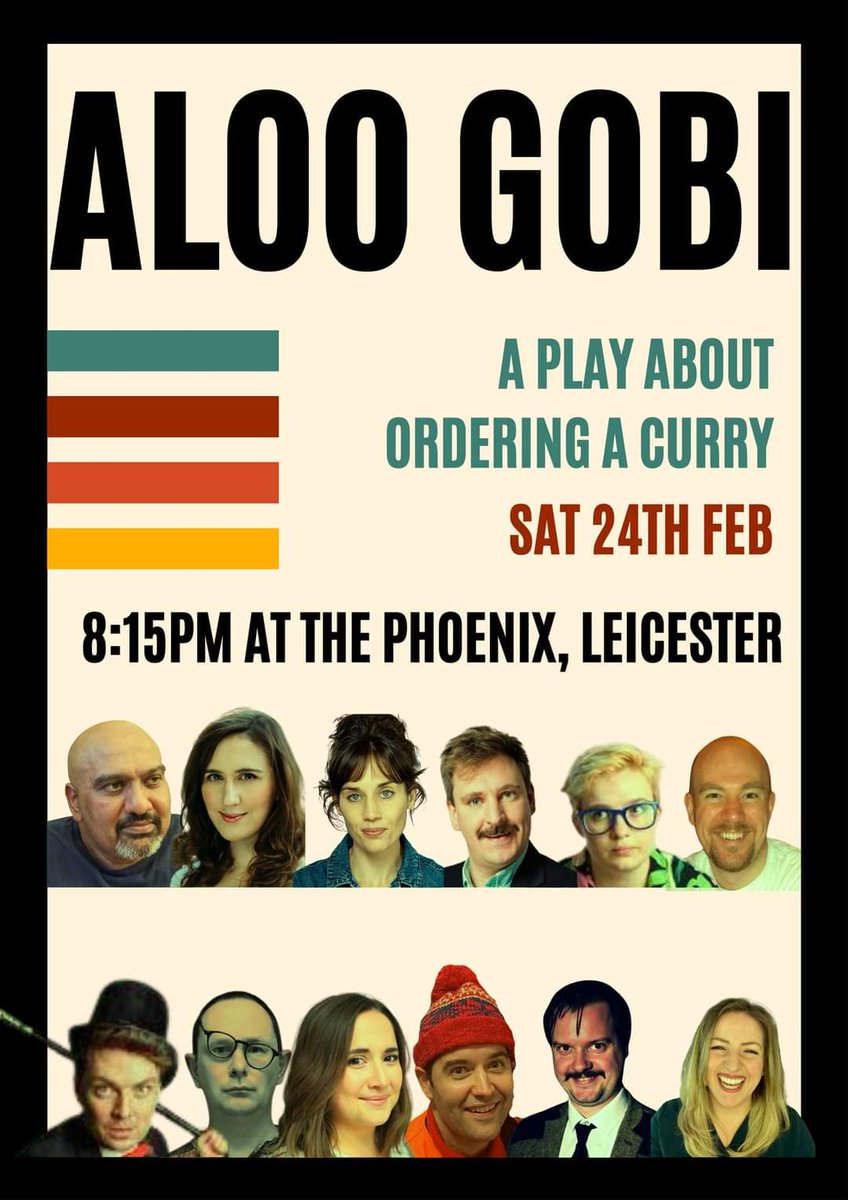 Not long til this comedy extravaganza. 
🌶️ Saturday 24th Feb. 
🌶️ <a href="/PhoenixLeic/">Phoenix Leicester</a> 
🌶️ <a href="/LeicsComedyFest/">Leicester Comedy Festival</a>
A ridiculous cast of comedians perform this play about a man trying to order a curry.
 
🌶️ Book now, only £7.50
comedy-festival.co.uk/events/weirdos…