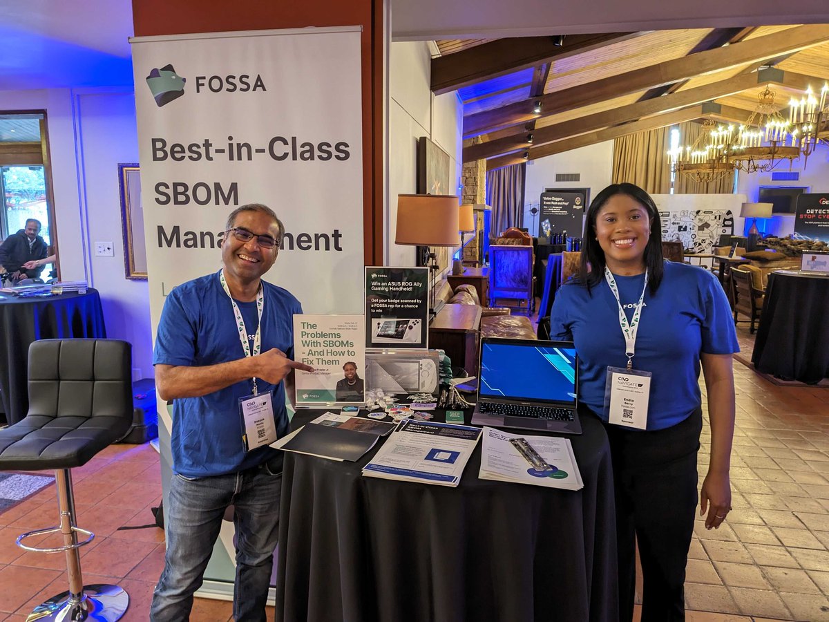 Thanks to everyone who has visited our booth during Day 1 of the @CivoCloud Navigate Conference! We're having a great time talking #SBOMs and #opensource management — we'd invite you to meet our team (and pick up some swag) if you haven't already.