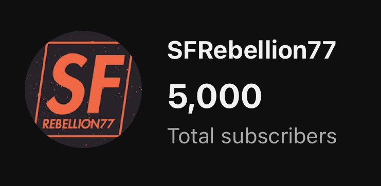 SFRebellion77's tweet photo. FINALLY!! It’s been such a long climb up to this point but being able to reach this new personal milestone of mine really means a lot! Through all of the breaks i’ve taken over the years, yall have still stuck around and supported me to this day. I can’t thank you enough🙏 https://t.co/gVlCykSQEG