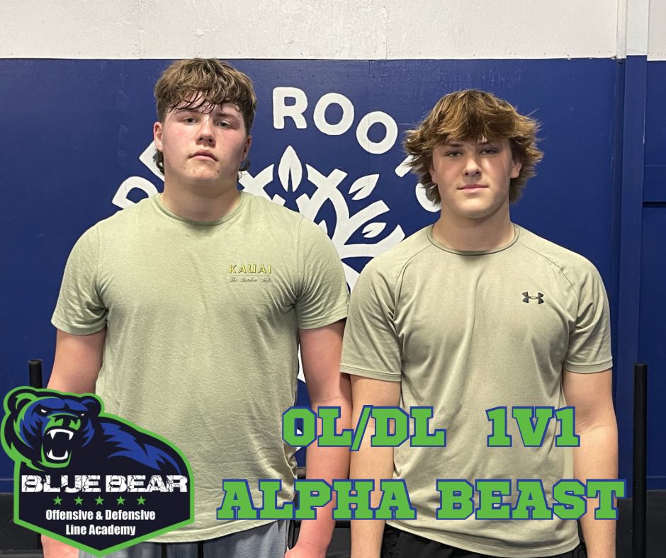 Dominance from these two during the 1v1's
OL: <a href="/aidenjarvis50/">Aiden Jarvis</a>
DL: <a href="/swanson_xander/">Xander Swanson</a> 
#ALPHABEAST