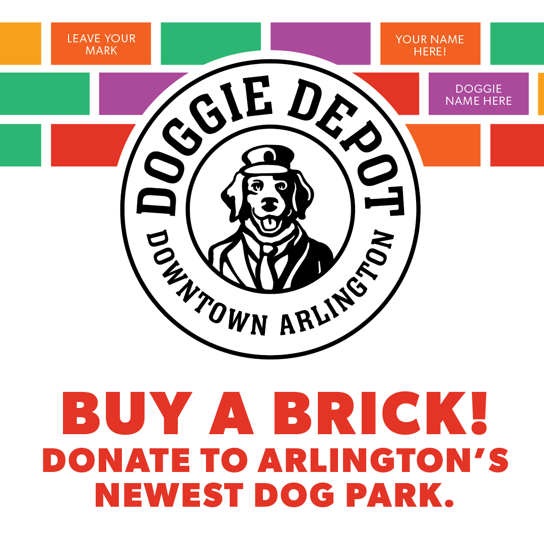 City of Arlington (@cityofarlington) on Twitter photo .<a href="/DTarlington/">Downtown Arlington</a> is accepting donations for Arlingtonβs newest dog park, The Downtown Arlington Doggie Depot. Donations are available at two levels: $100 for a 4β x 8β inscribed brick and $250 for an 8β x 8β brick. Learn more and buy your commemorative brick: downtownarlington.org/post/make-yourβ¦ .<a href="/DTarlington/">Downtown Arlington</a> is accepting donations for Arlingtonβs newest dog park, The Downtown Arlington Doggie Depot. Donations are available at two levels: $100 for a 4β x 8β inscribed brick and $250 for an 8β x 8β brick. Learn more and buy your commemorative brick: downtownarlington.org/post/make-yourβ¦