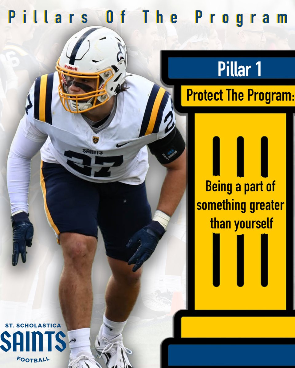 CSSSaintsFB's tweet photo. The first of the 3 Pillars of the Saints Football Program: Protect The Program #LiveTheStandard https://t.co/aFO8V5HZmy