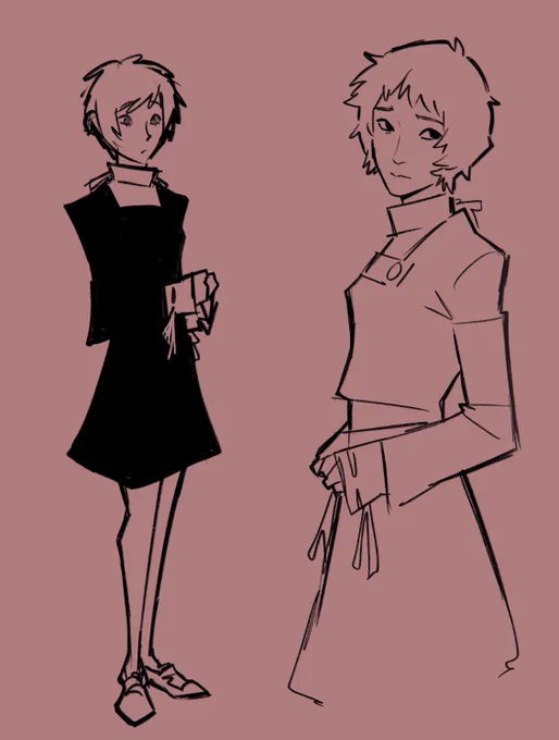p3 doodles from yesterday. i got fuuka on my team! 