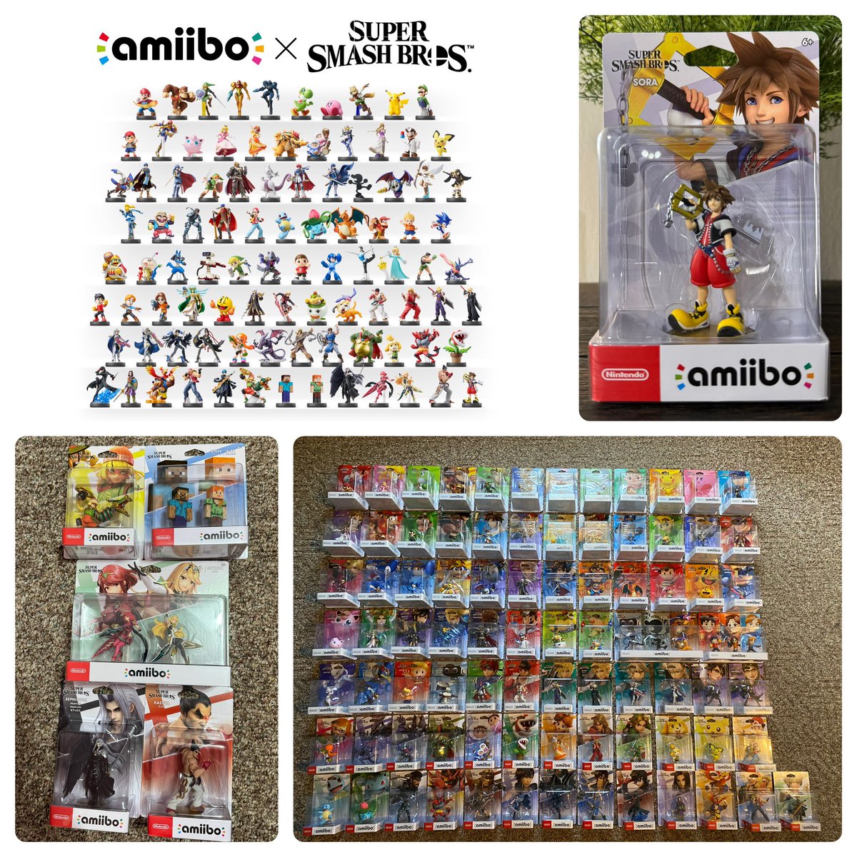 DorksAssemble's tweet photo. 2014-2024!!! Finally have all the Super Smash Bros. amiibo!!! https://t.co/pB6HkosVBR