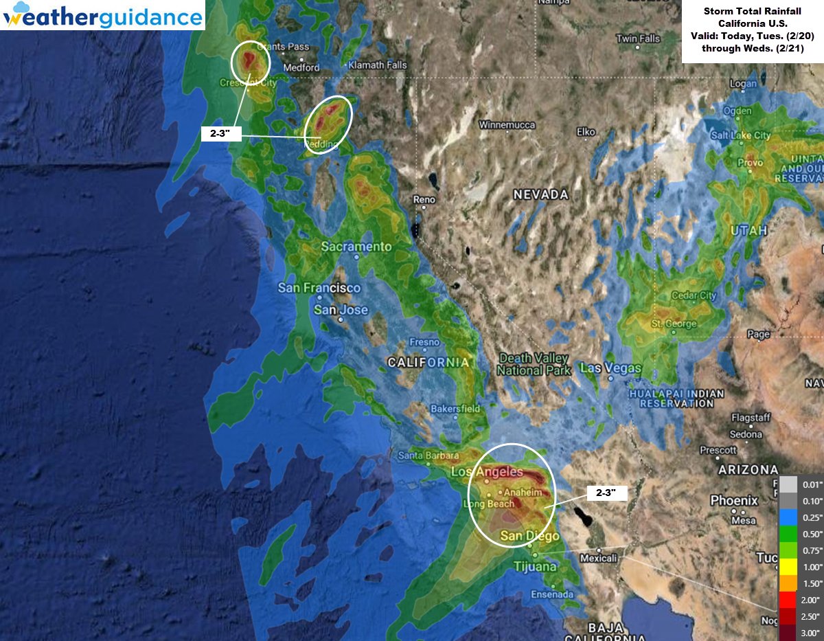 We continue to monitor portions of California for the possibility of regional to widespread significant flash flooding impacts today through tomorrow.

See more details with our interactive map, outlooks, and more at httpbit.ly/2WPnhGVp
