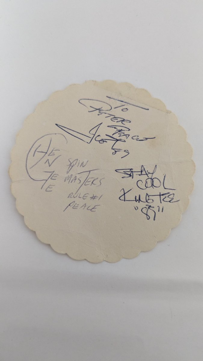 peterkambasis's tweet photo. @FINALLEVEL In '89, a bud gave me a copy of your album "Power" (sorry I was too young to buy - eventually I did). My dad worked at the bar at Toronto's Terminal 2 airport. A few days after i got the tape, he met you &amp; got these autographs. When kids grow up &amp; are fans for life. Thnk u sir ✌️ https://t.co/57Yl5H4tOb