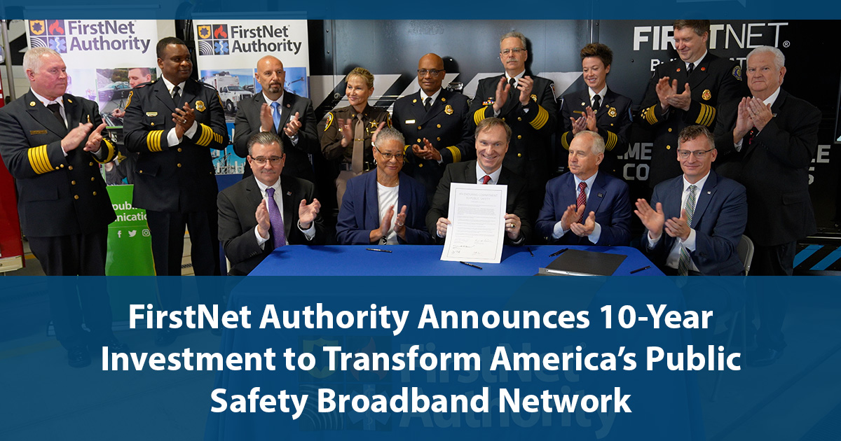 .@FirstNetGov is investing in the future of public safety communications. The FirstNet Authority announced it will deliver full 5G capabilities, expand mission-critical services, and enhance coverage on FirstNet. Learn more: firstnet.gov/newsroom/press…