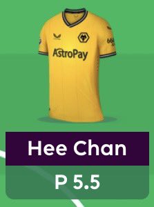 i've had hwang since gw11. he's been my cute little differential returning every now and then. then he went off to the Asian Cup and i had no way of replacing him (other fires to put out) glad to see he's gaining attention again this coming gw ☺️
