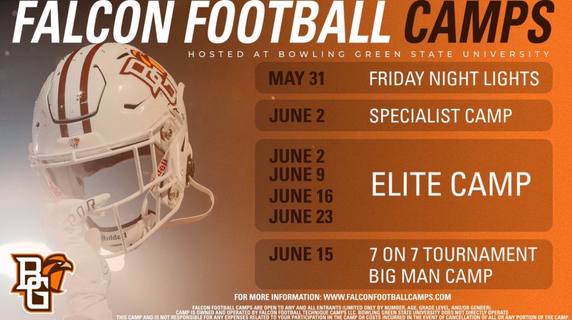 Thank you @BG_Football for the camp invite!🔥💪 @BGCoachMo @CoachLoefflerBG @CSAPrepStar #football #camp