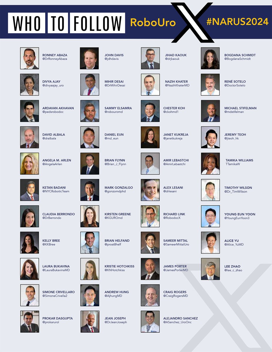 #NARUS2024 is just 2 days away! Don't forget to follow our incredible faculty as you get ready for their incredible lectures! Haven't registered? You still can at narus.us! #narus #roboticsurgery