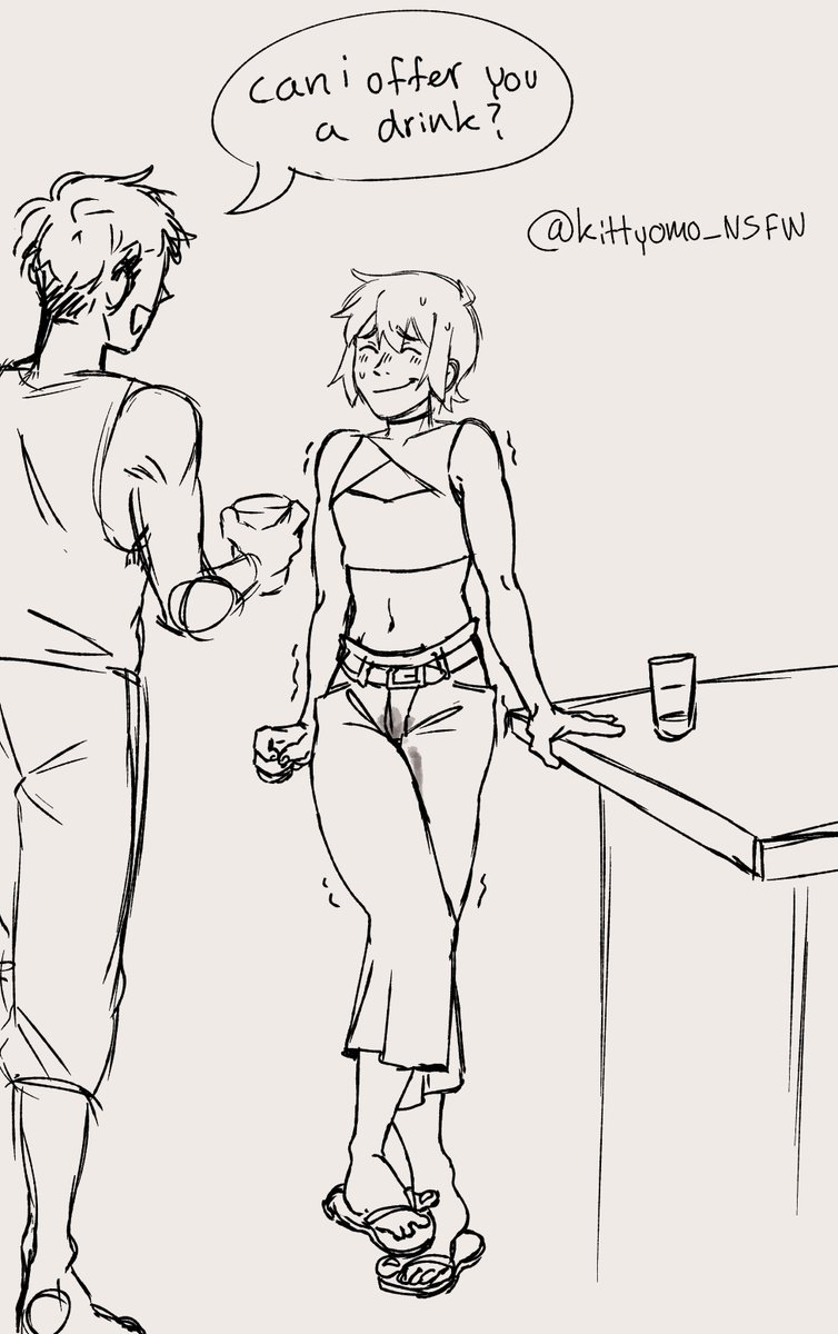 kittyomo_nsfw's tweet photo. Kitty is offered a drink at the bar! 
#wetting #omorashi #omo #omorashiart #peedesperation #nsfwtwt #nsfwart #pee #pisskink #fullbladder #maleomo #desperation #nsfwgay #omoart https://t.co/uslUsy7ROk