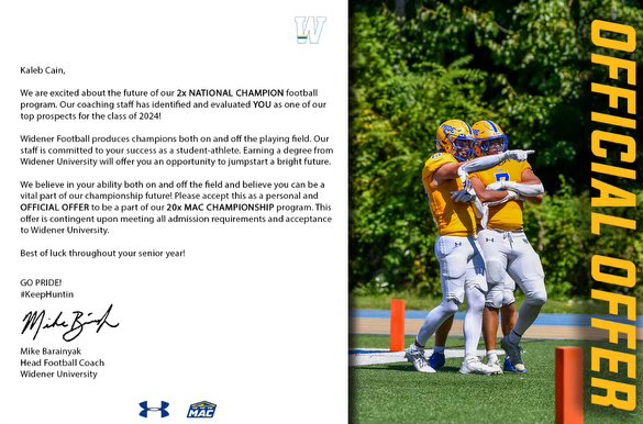 D1Cain's tweet image. #AGTG After a great conversation with @CoachCrowle I’m blessed to receive an offer from Widener University @RecruitEastside @coach_pat84