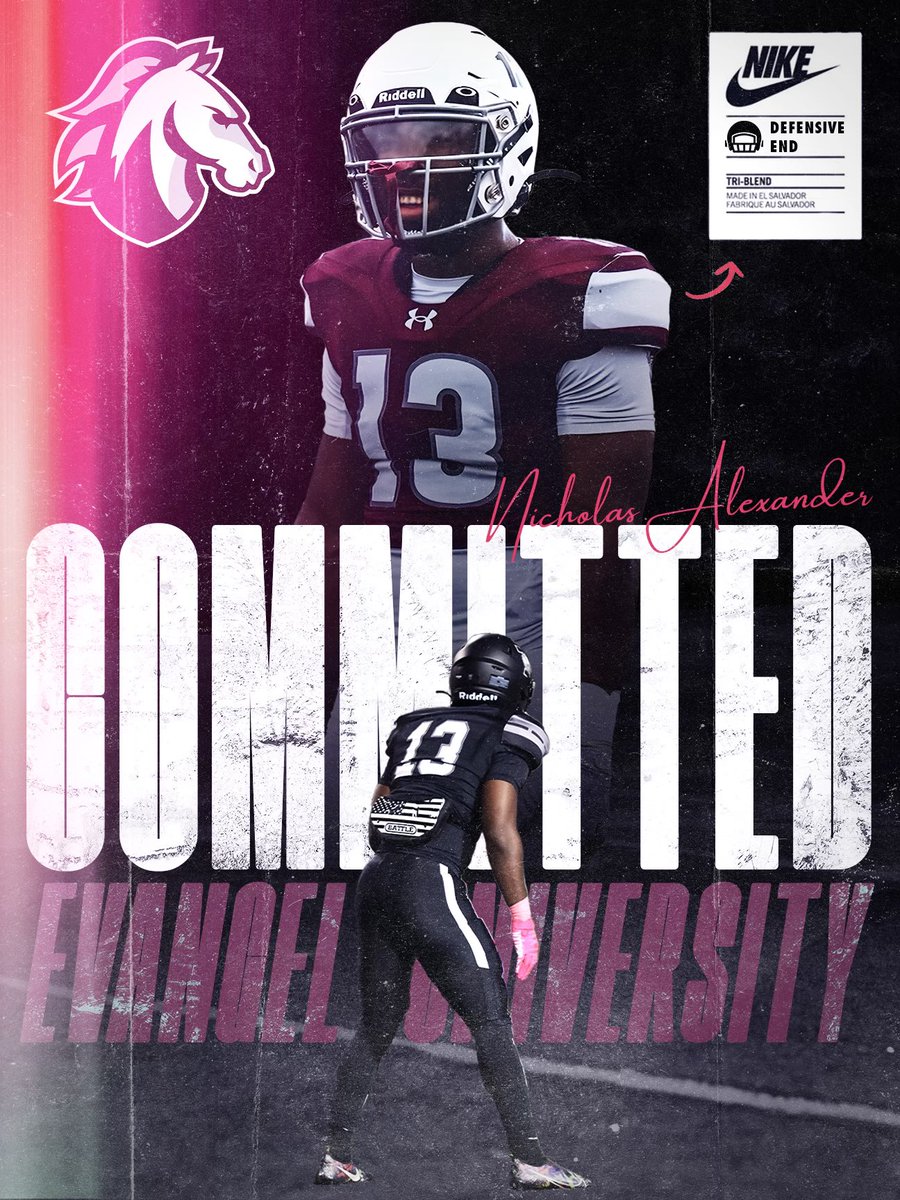 D1Nick_'s tweet photo. After a long recruiting process I’m happy to announce my commitment to @Evangel_FB. Time to go be great☢️ @CoachFlo_ @CoachHepola @TViewWolves @guyhumes1914 @Sevier5 @CoachDTryon @BigPeshh @coachwyatt51 https://t.co/oGsRH0X5EY